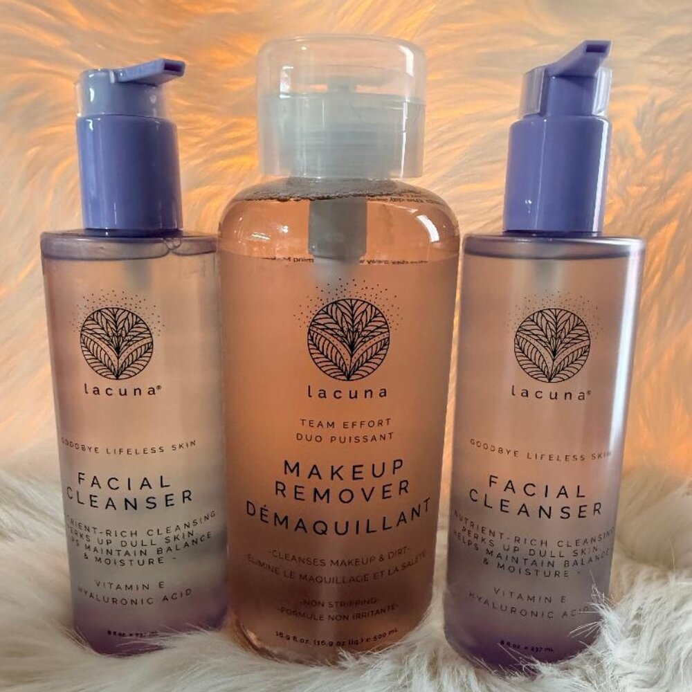 Lacuna Facial Cleanser (2) & Makeup remover